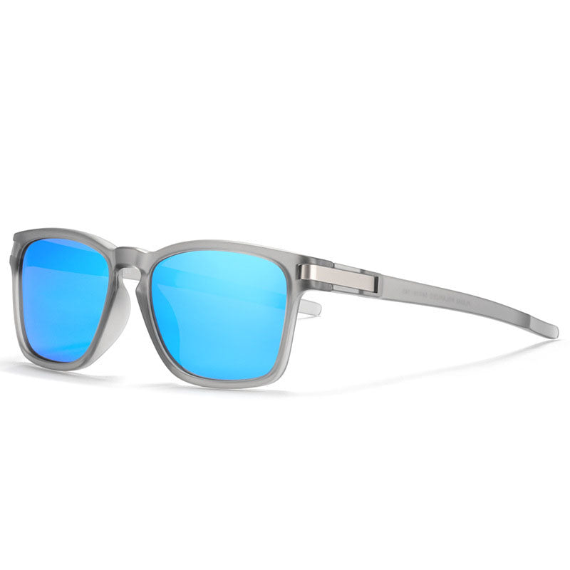 Specsnex TAC UV Protected Retro Transparent Blue Polarized Sunglasses For Men