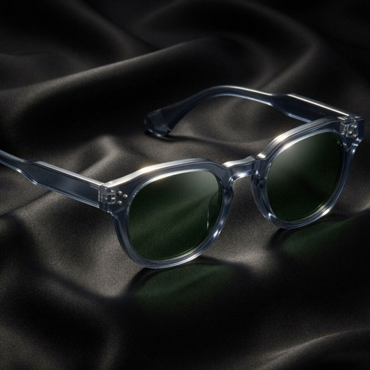 THE ROBUST | Glossy Grey Square TR90 Frame With 100% UV Protected Lenses