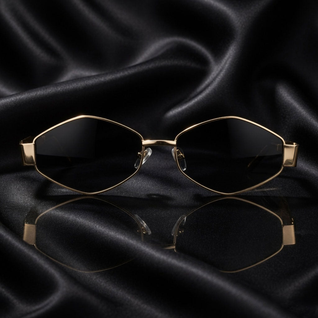 THE HEXA | Metal Hexagonal frame With 100% UV Protected Lenses