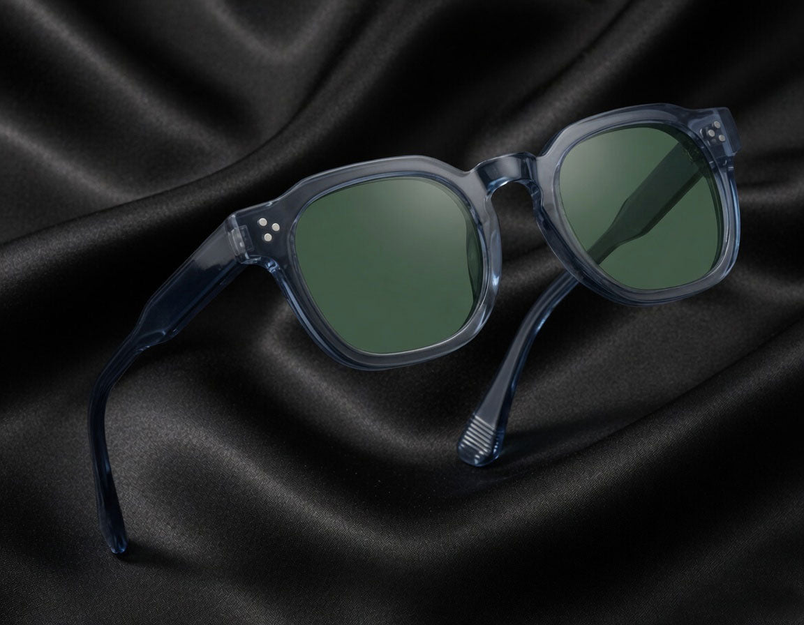 THE ROBUST | Glossy Grey Square TR90 Frame With 100% UV Protected Lenses