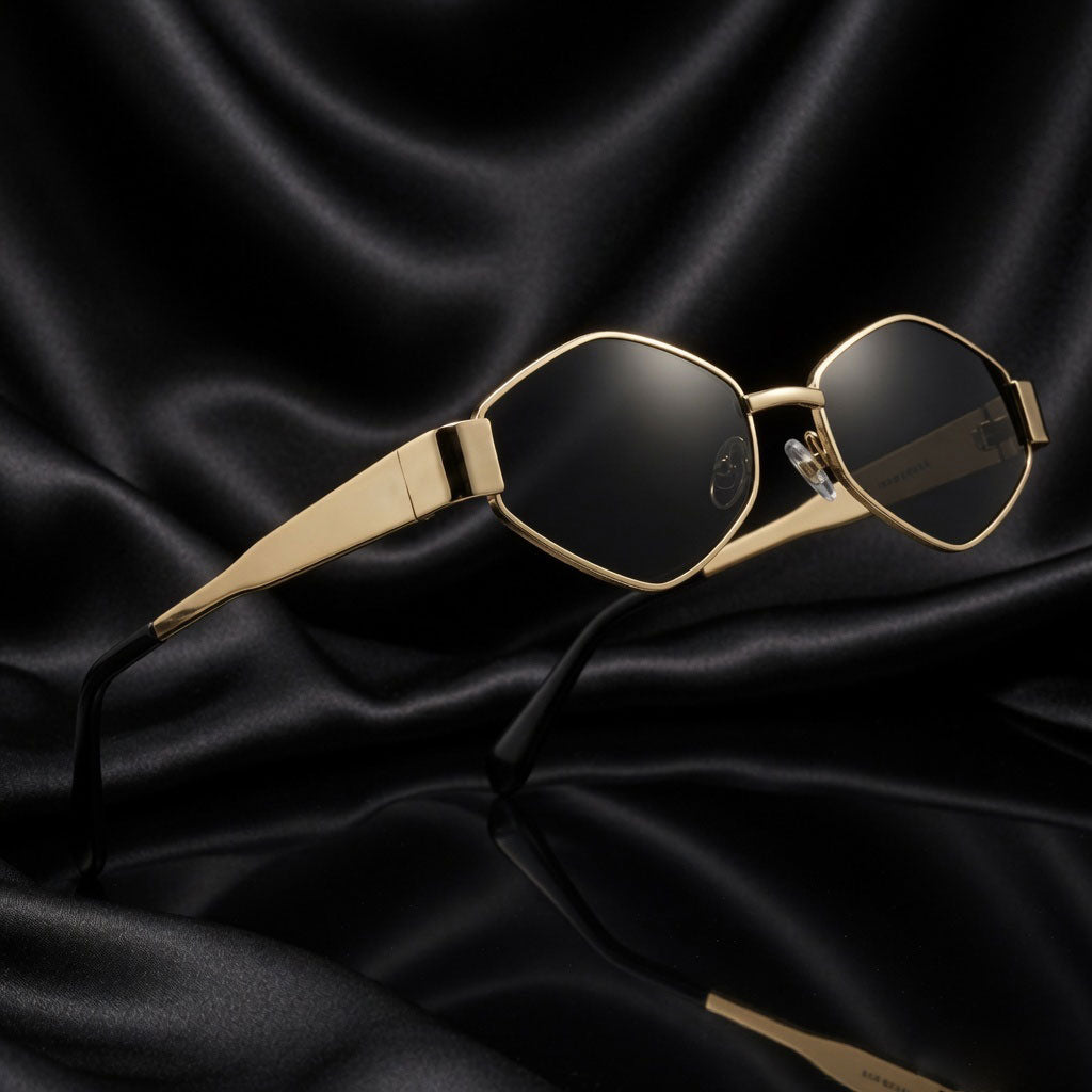 THE HEXA | Metal Hexagonal frame With 100% UV Protected Lenses