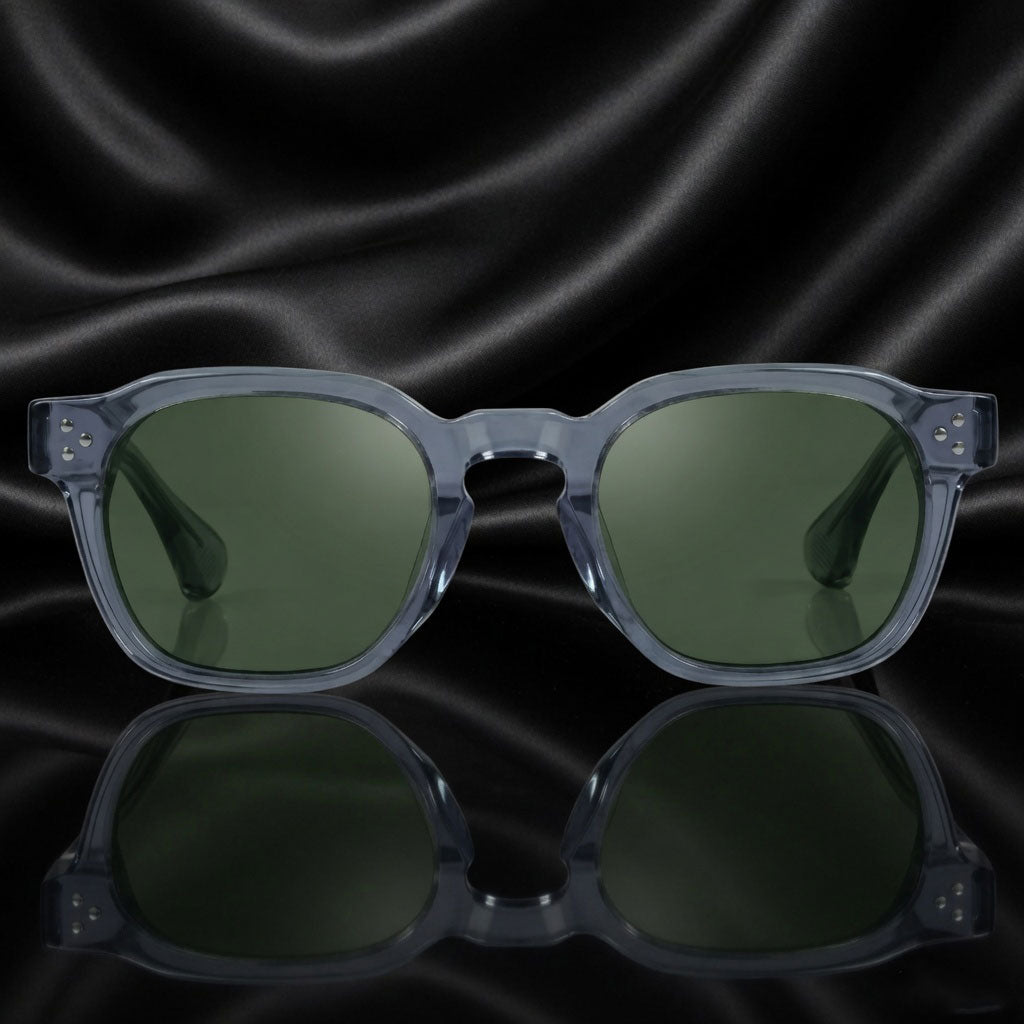 THE ROBUST | Glossy Grey Square TR90 Frame With 100% UV Protected Lenses
