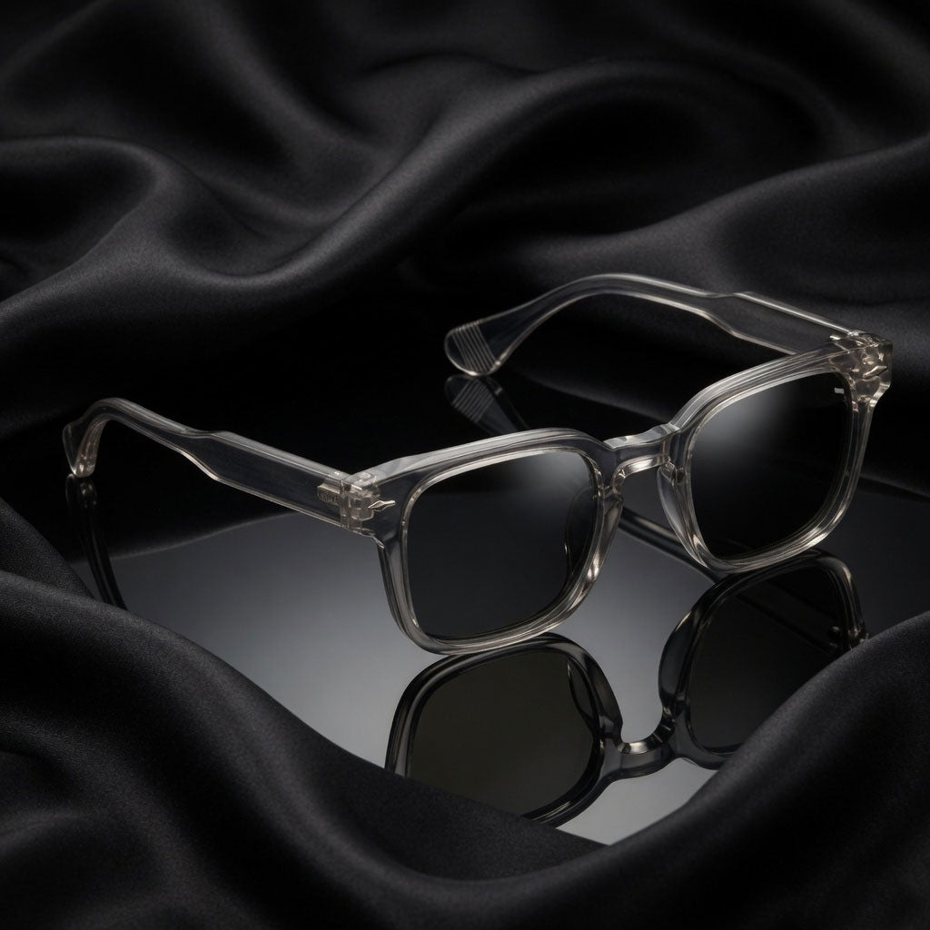 Specsnex x THICKER | Pink Frame WIth Borwn Lenses | Glossy Square TR90 Frame With 100% UV Protected Lenses