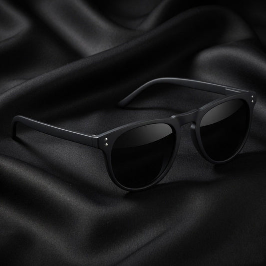 Specnsex x OSLO | Rubber Coated Round TR90 Frames With 100%UV Protected Black Lenses