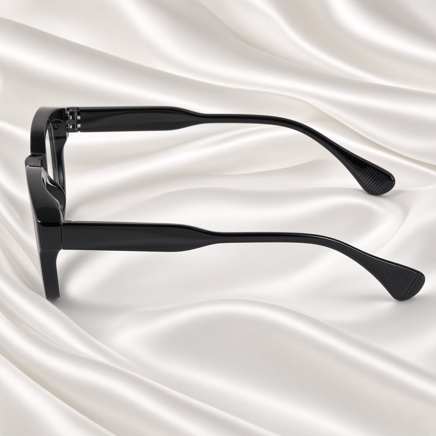 Specsnex x NOVA| Glossy Round Glasses | BLACK TR90 Frame | Clear 100% UV Lenses