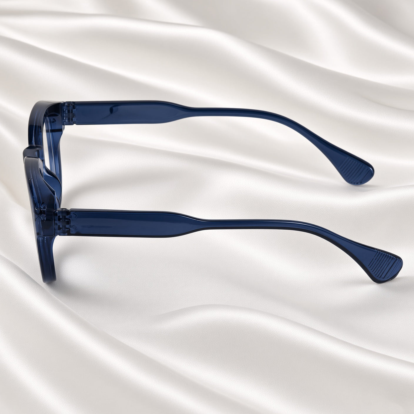 Specsnex x NOVA| Glossy Round Glasses | NAVY TR90 Frame | Clear 100% UV Lenses