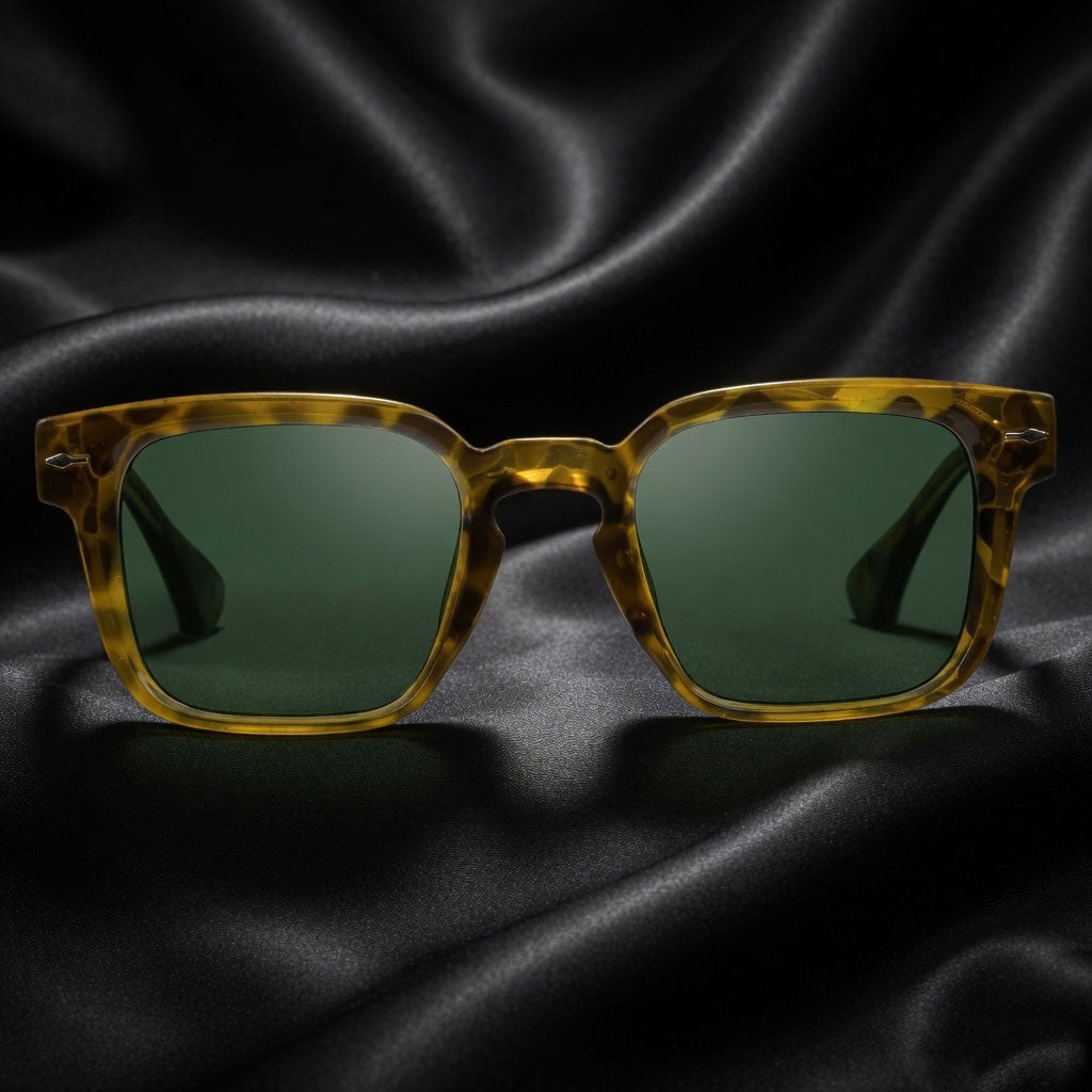 Specsnex x THICKER | Glossy Leopord Square TR90 Frame With 100% UV Protected Lenses