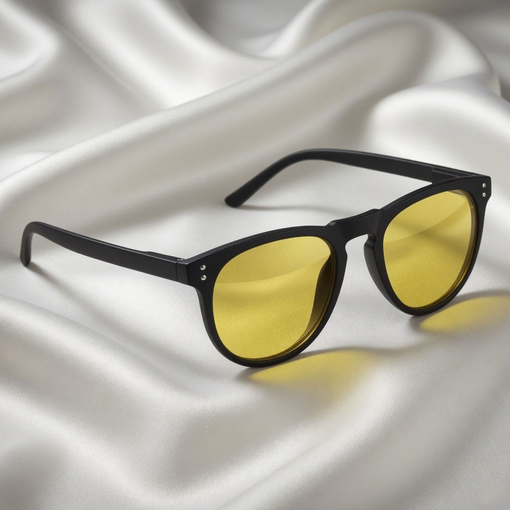 Specsnex x OSLO | Black Frame, Night Vision Lens | Rubber Coated Round TR90 Frames With 100% UV Protected Night Driving Lenses