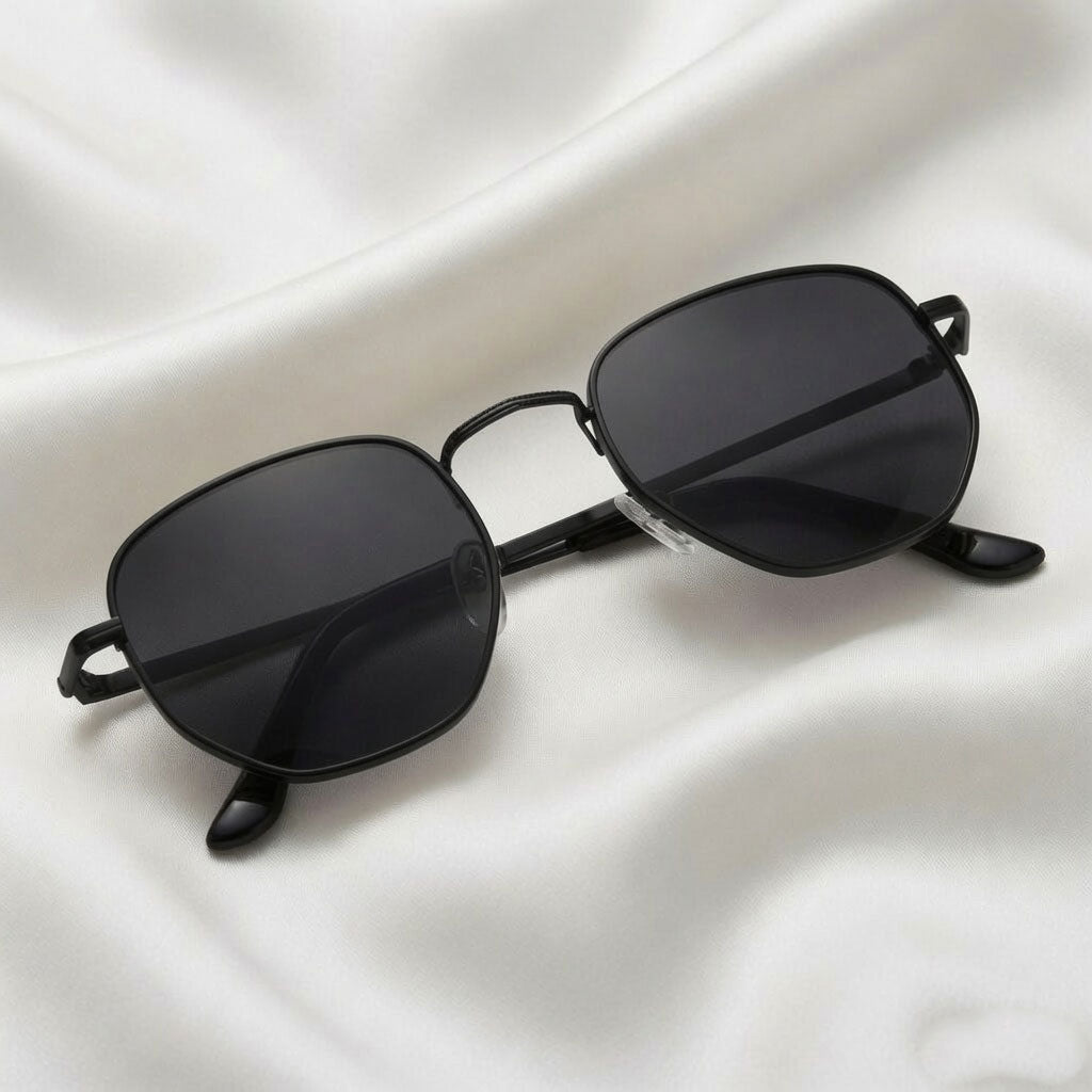 Specsnex x Orbit | Black Metal Round Frame With Black 100% UV Protected Lenses