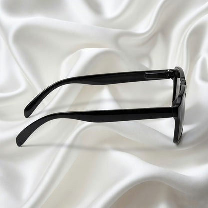 Specsnex x VINTO | Full Black Rubber Coated Rectangle TR90 Frame With 100% UV Protected Lenses