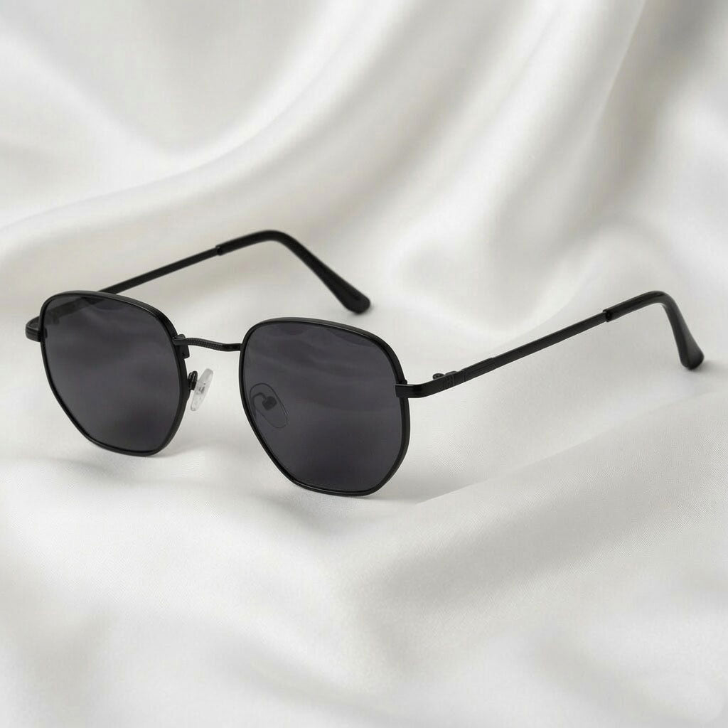Specsnex x Orbit | Black Metal Round Frame With Black 100% UV Protected Lenses
