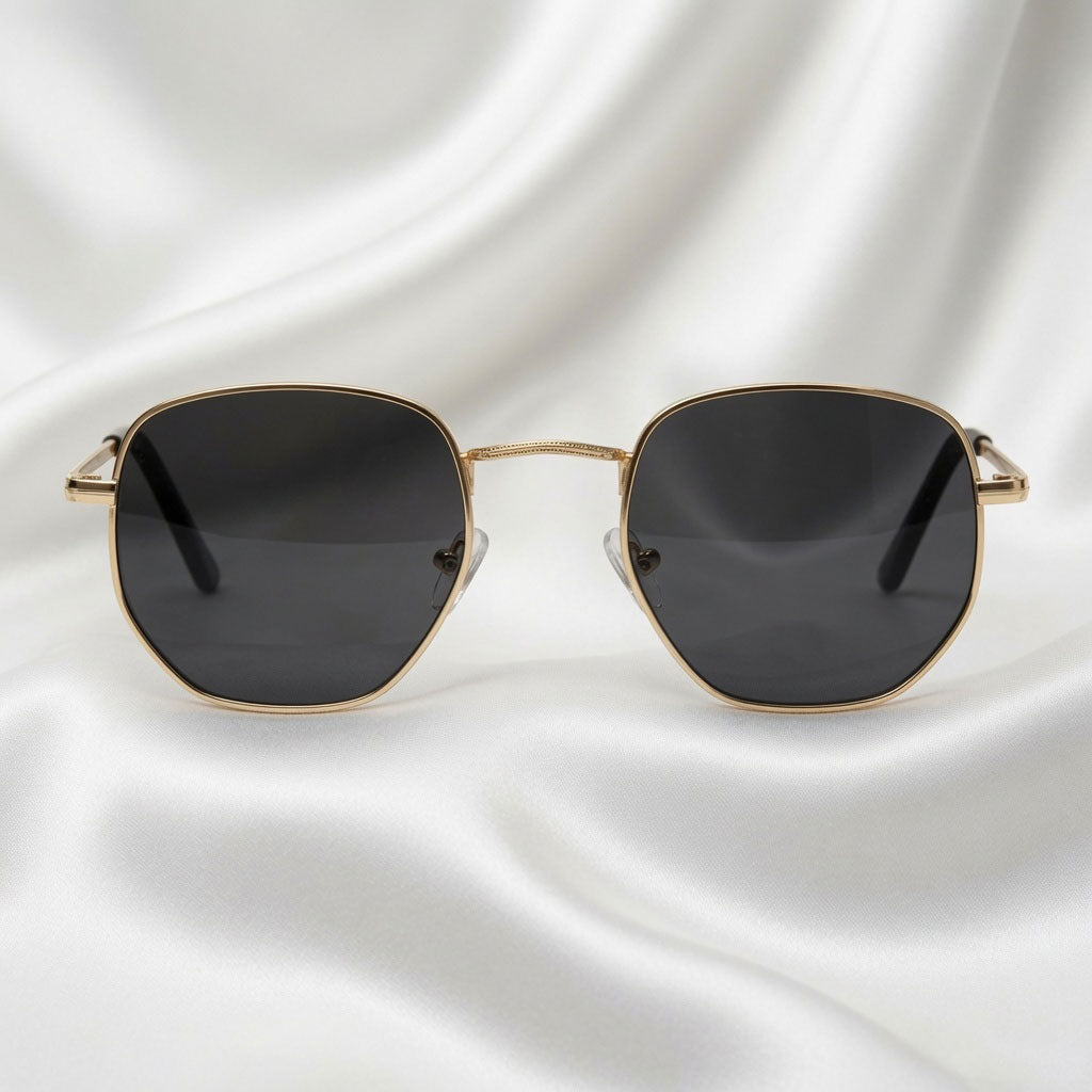 Specsnex x ORBIT | Round Metal Frame Black Lenses | 100% UV Protected Lenses