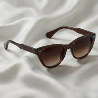 Specsnex x Lumina | Cat Eyed Dark Brown Translucent Glossy Tr90 Frame With Brown 100% UV Protected Lenses