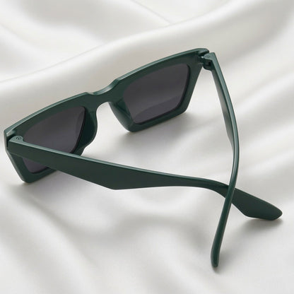 Specsnex x VECTOR | TR90 V Shaped Olive Frame Black Lenses | 100% UV Protected Sunglasses