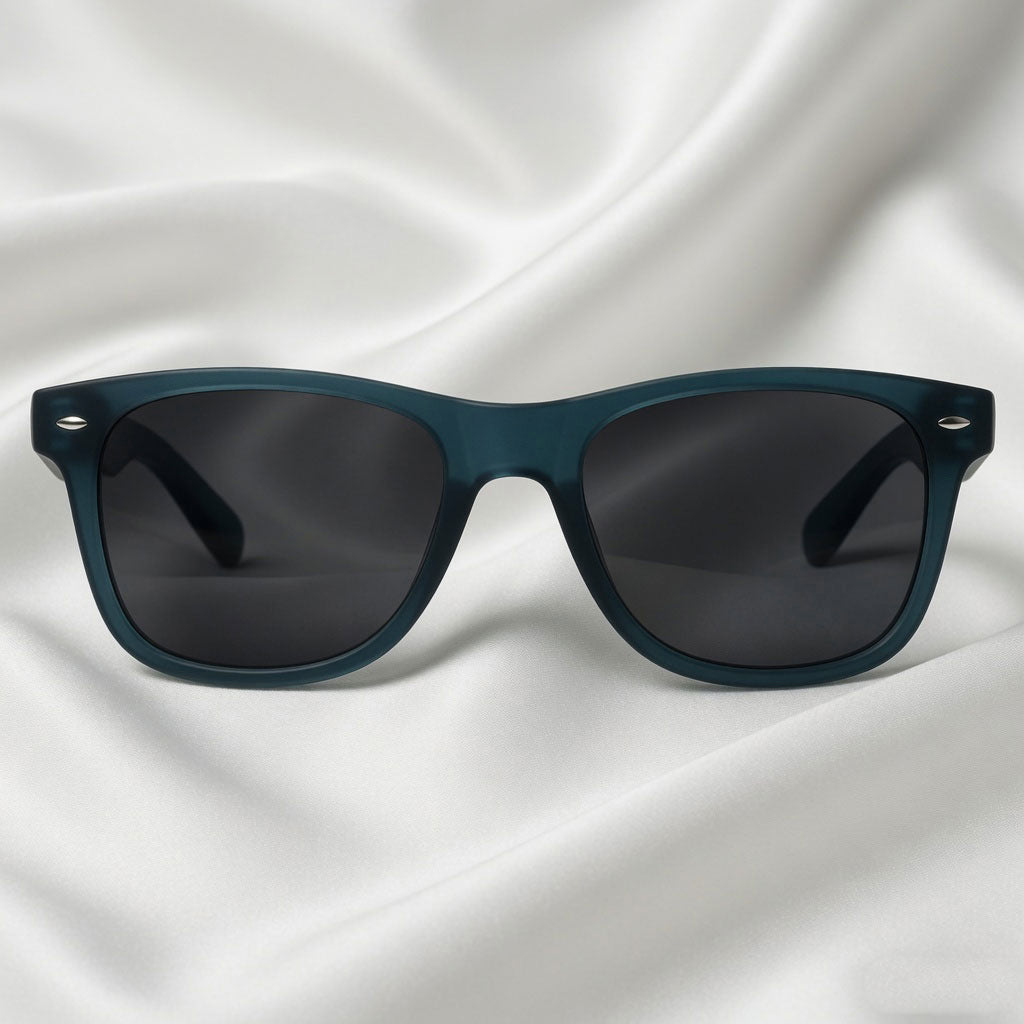 Specsnex x LEGACY | Dark Teal Frame Black Lens | Rubber Coated Translucent TR90 Frame With 100% UV Protected Lenses