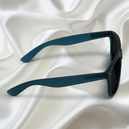 Specsnex x LEGACY | Dark Teal Frame Black Lens | Rubber Coated Translucent TR90 Frame With 100% UV Protected Lenses