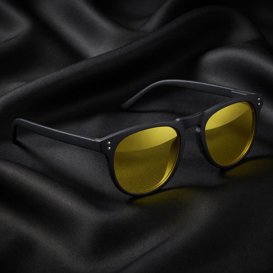 Specsnex x OSLO | Rubber Coated Round TR90 Frames With 100% UV Protected Night Driving Lenses