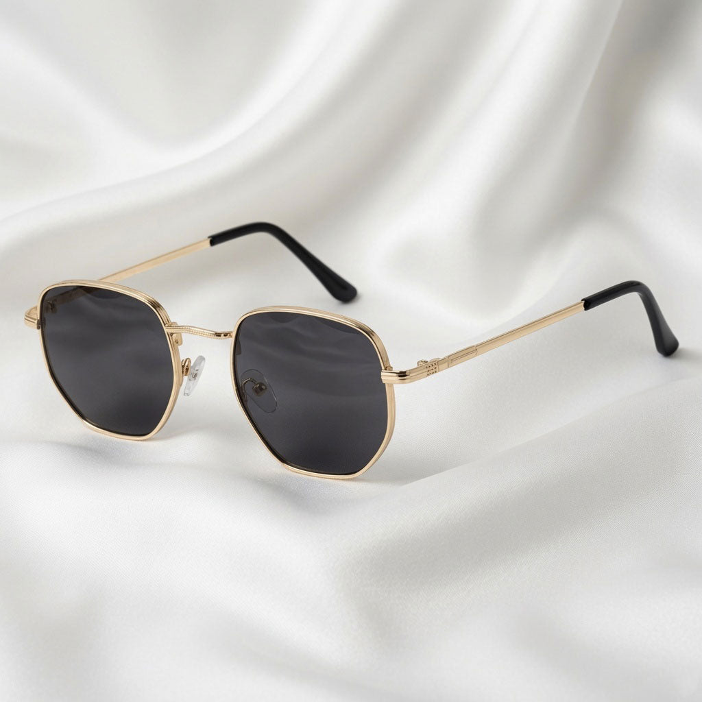 Specsnex x ORBIT | Round Metal Frame Black Lenses | 100% UV Protected Lenses