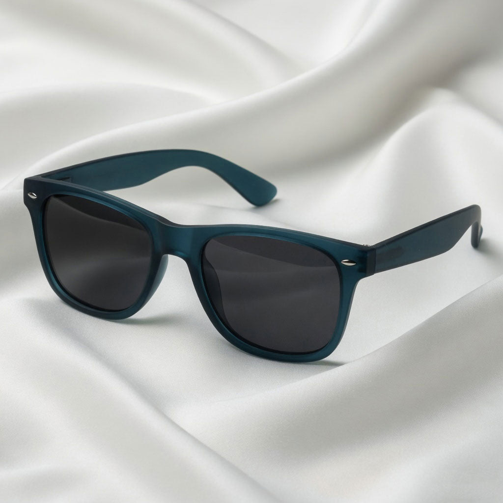 Specsnex x LEGACY | Dark Teal Frame Black Lens | Rubber Coated Translucent TR90 Frame With 100% UV Protected Lenses
