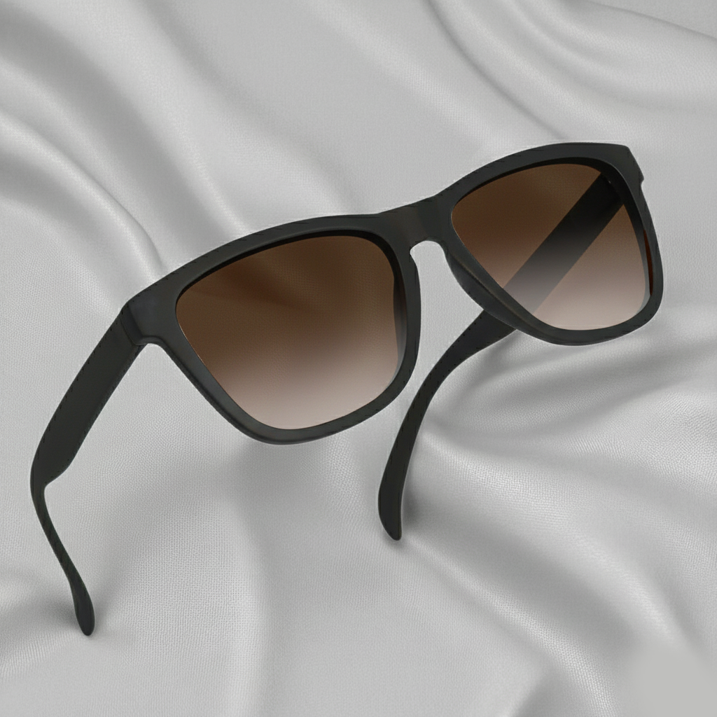 Specsnex x CATLY | Black Frame Brown Lenses | Rubber Coated Cat Eyed TR90 Frames With 100% UV Protected  Lenses