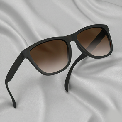 Specsnex x CATLY | Black Frame Brown Lenses | Rubber Coated Cat Eyed TR90 Frames With 100% UV Protected  Lenses