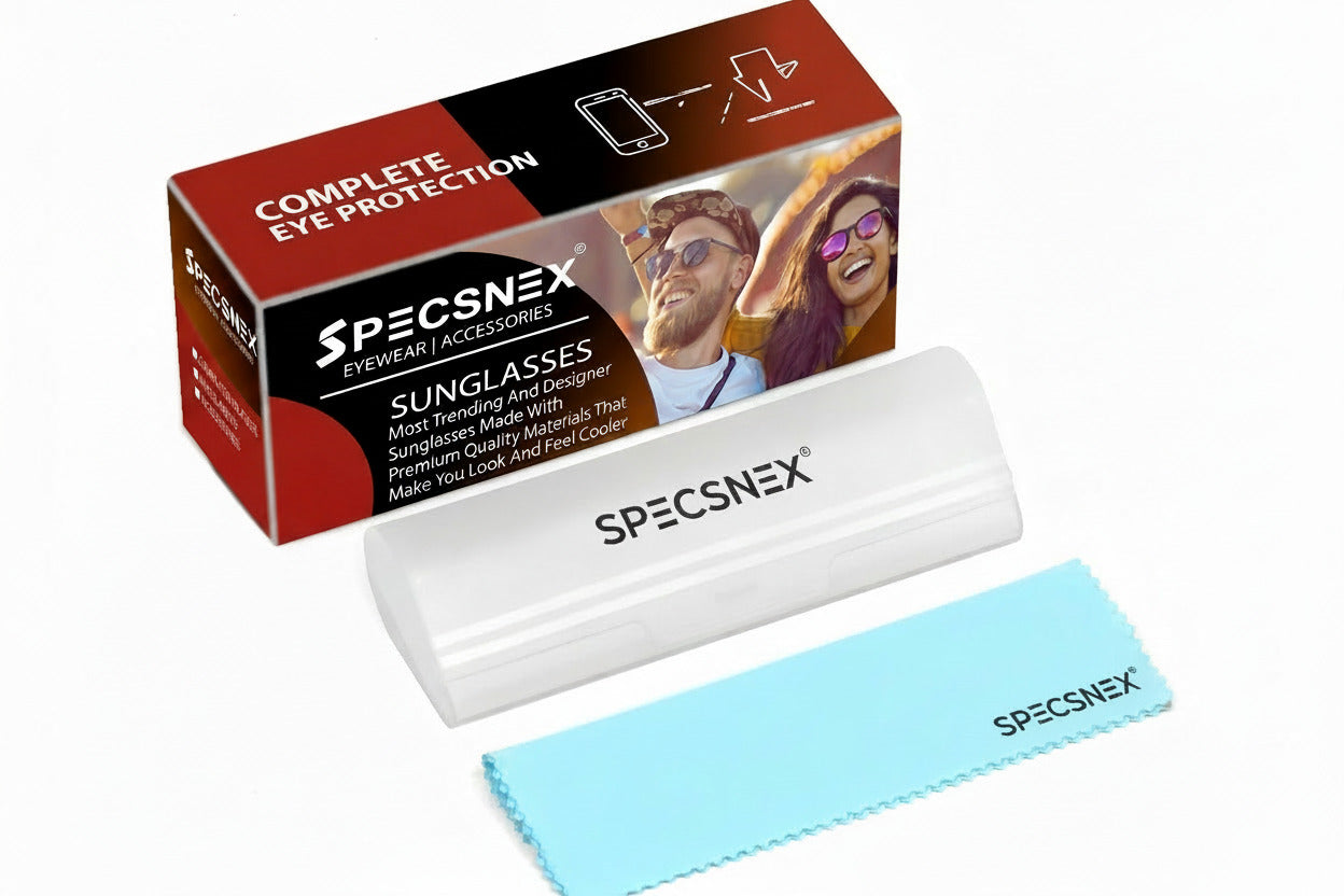 Specsnex x CATLY | Black Frame Brown Lenses | Rubber Coated Cat Eyed TR90 Frames With 100% UV Protected  Lenses
