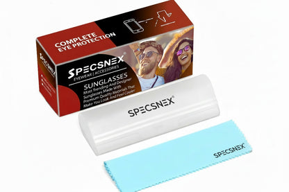 Specsnex x CATLY | Black Frame Brown Lenses | Rubber Coated Cat Eyed TR90 Frames With 100% UV Protected  Lenses