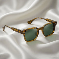 Specsnex x THICKER | Glossy Leopord Square TR90 Frame With 100% UV Protected Lenses