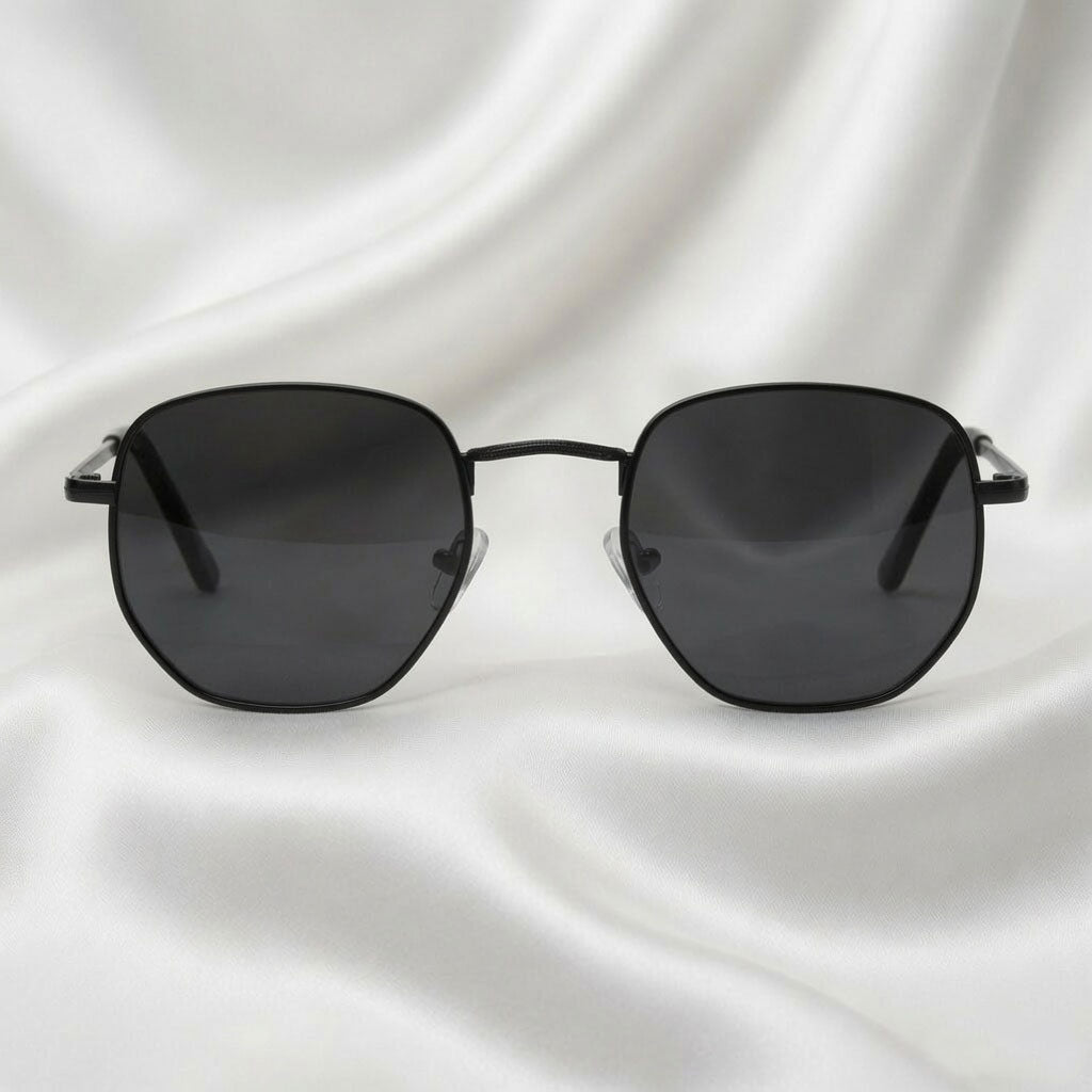 Specsnex x Orbit | Black Metal Round Frame With Black 100% UV Protected Lenses