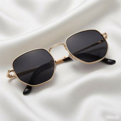 Specsnex x ORBIT | Round Metal Frame Black Lenses | 100% UV Protected Lenses