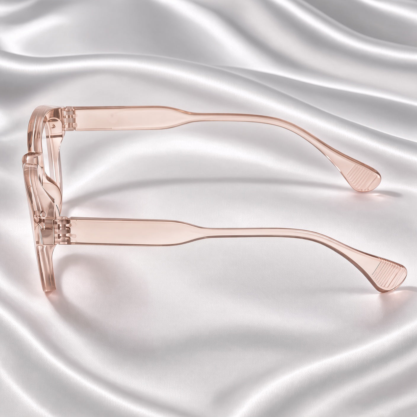 Specsnex x NOVA| Glossy Round Glasses | LIGHT BROWN TR90 Frame | Clear 100% UV Lenses