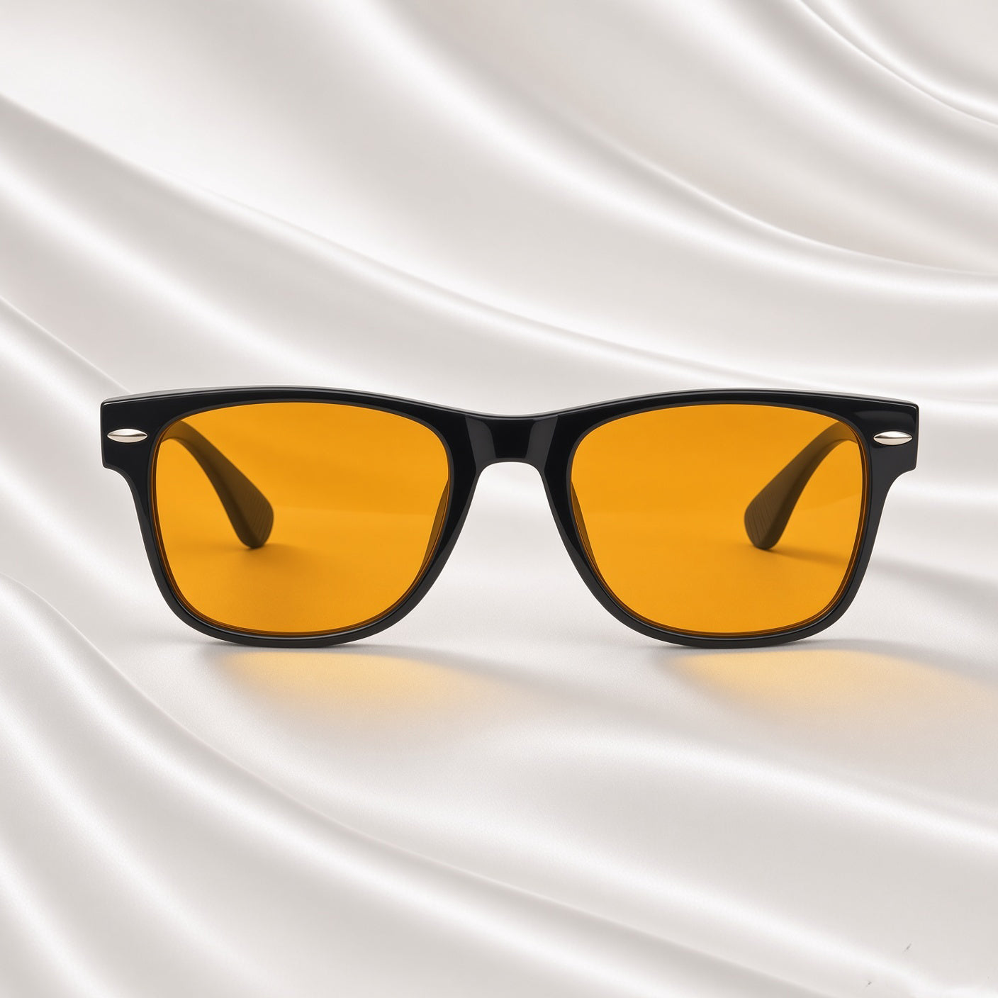 Specsnex x LUXE| Glossy Wayfarer Sunglasses |   Black TR90 Frame | Night Vision 100% UV Lenses